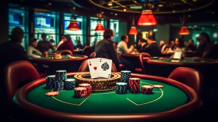 Meja French Roulette dengan dealer langsung di studio dadu138